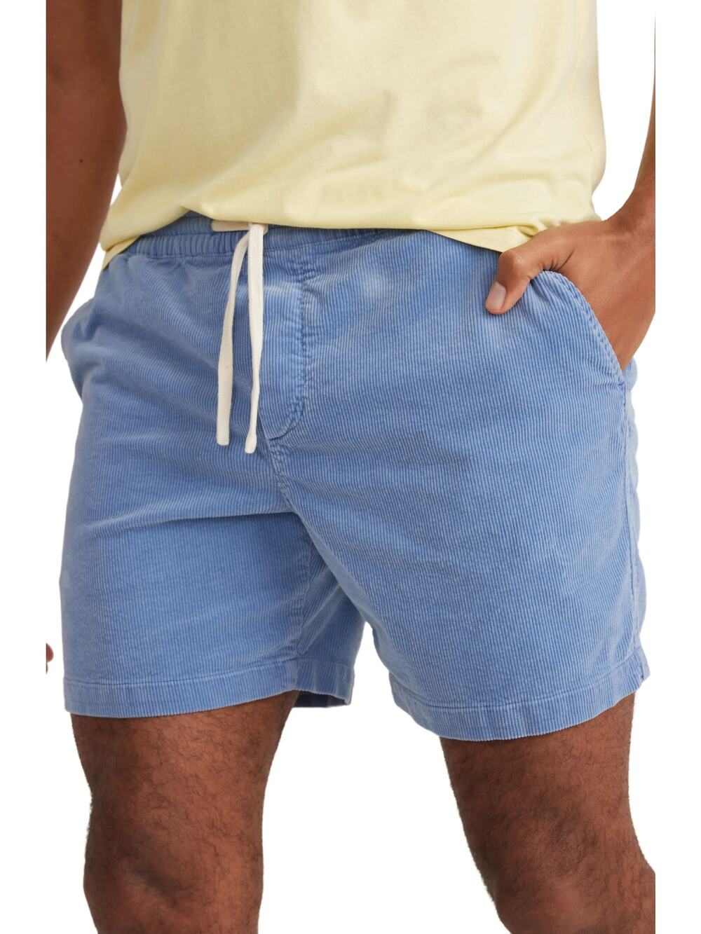 MARINE LAYER Saturday Corduroy Shorts Marina Blue Drawstring Casual Men's XL